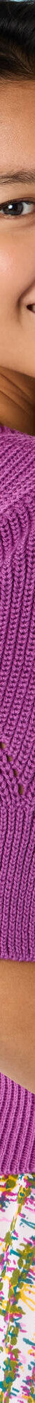 Pull Spécial Petites col rond boutonné (violet) Pull Spécial Petites col rond boutonné (violet)